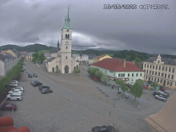 Náměstí, koste sv. Markéty