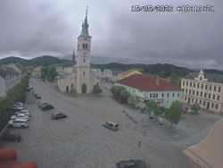 Náměstí, koste sv. Markéty