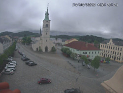 Náměstí, koste sv. Markéty