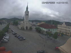 Náměstí, koste sv. Markéty