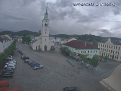 Náměstí, koste sv. Markéty