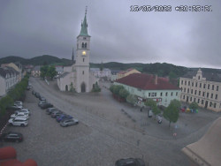 Náměstí, koste sv. Markéty