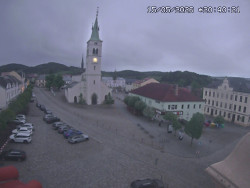 Náměstí, koste sv. Markéty