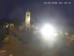 Náměstí, koste sv. Markéty