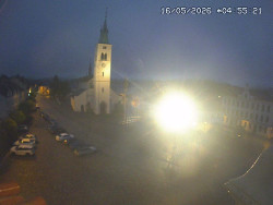 Náměstí, koste sv. Markéty