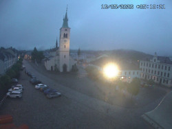 Náměstí, koste sv. Markéty