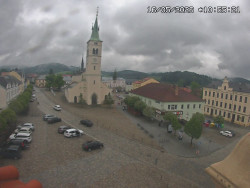 Náměstí, koste sv. Markéty