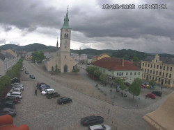Náměstí, koste sv. Markéty