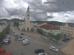 Náměstí, koste sv. Markéty