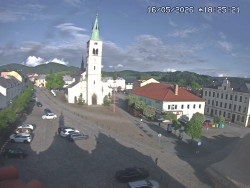 Náměstí, koste sv. Markéty
