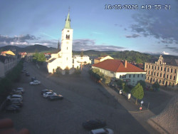 Náměstí, koste sv. Markéty