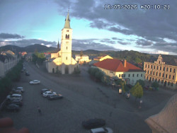 Náměstí, koste sv. Markéty