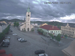Náměstí, koste sv. Markéty
