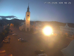 Náměstí, koste sv. Markéty