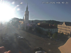 Náměstí, koste sv. Markéty