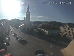 Náměstí, koste sv. Markéty
