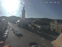 Náměstí, koste sv. Markéty