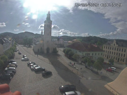 Náměstí, koste sv. Markéty