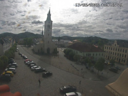 Náměstí, koste sv. Markéty