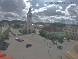 Náměstí, koste sv. Markéty