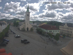 Náměstí, koste sv. Markéty