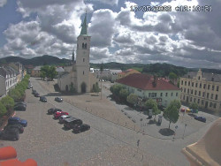 Náměstí, koste sv. Markéty