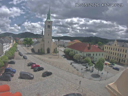 Náměstí, koste sv. Markéty