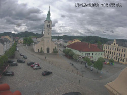 Náměstí, koste sv. Markéty