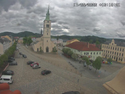 Náměstí, koste sv. Markéty