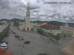 Náměstí, koste sv. Markéty