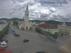 Náměstí, koste sv. Markéty
