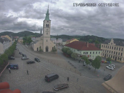 Náměstí, koste sv. Markéty