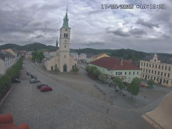 Náměstí, koste sv. Markéty