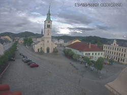 Náměstí, koste sv. Markéty