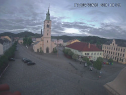 Náměstí, koste sv. Markéty