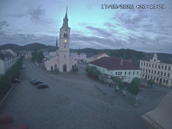 Náměstí, koste sv. Markéty