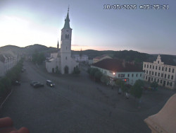 Náměstí, koste sv. Markéty