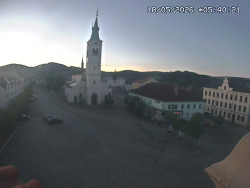 Náměstí, koste sv. Markéty