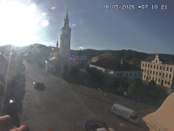 Náměstí, koste sv. Markéty