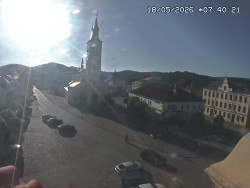 Náměstí, koste sv. Markéty
