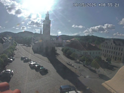 Náměstí, koste sv. Markéty