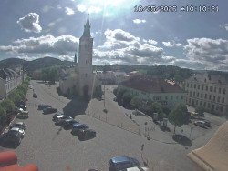Náměstí, koste sv. Markéty