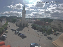Náměstí, koste sv. Markéty