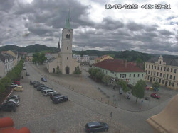 Náměstí, koste sv. Markéty