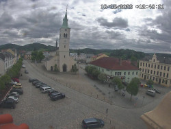 Náměstí, koste sv. Markéty