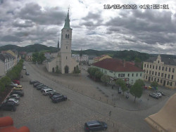 Náměstí, koste sv. Markéty