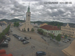 Náměstí, koste sv. Markéty