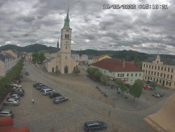 Náměstí, koste sv. Markéty