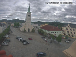 Náměstí, koste sv. Markéty