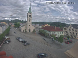 Náměstí, koste sv. Markéty